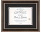 Silver Diploma Frame for Certificate, Acid-Free Black Mat, UV Acrylic, Backing, and Hanging Hardware, 8 Sizes Available